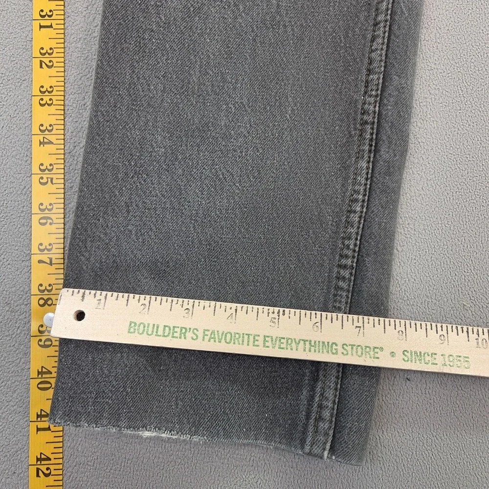 Vintage 90s Levis 501 Jeans Mens Gray Straight Altered Made USA‎ Fits 30x30